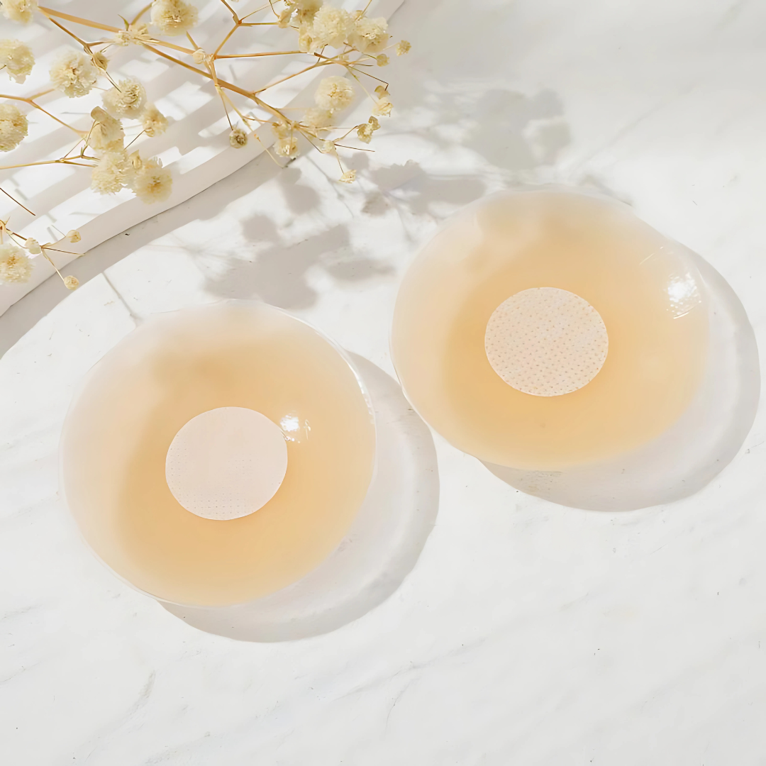 PEZONERAS DE SILICONE AUTOADHESIVAS COLOR BEIGE PARA ESCOTE – Comodidad invisible, seguridad total