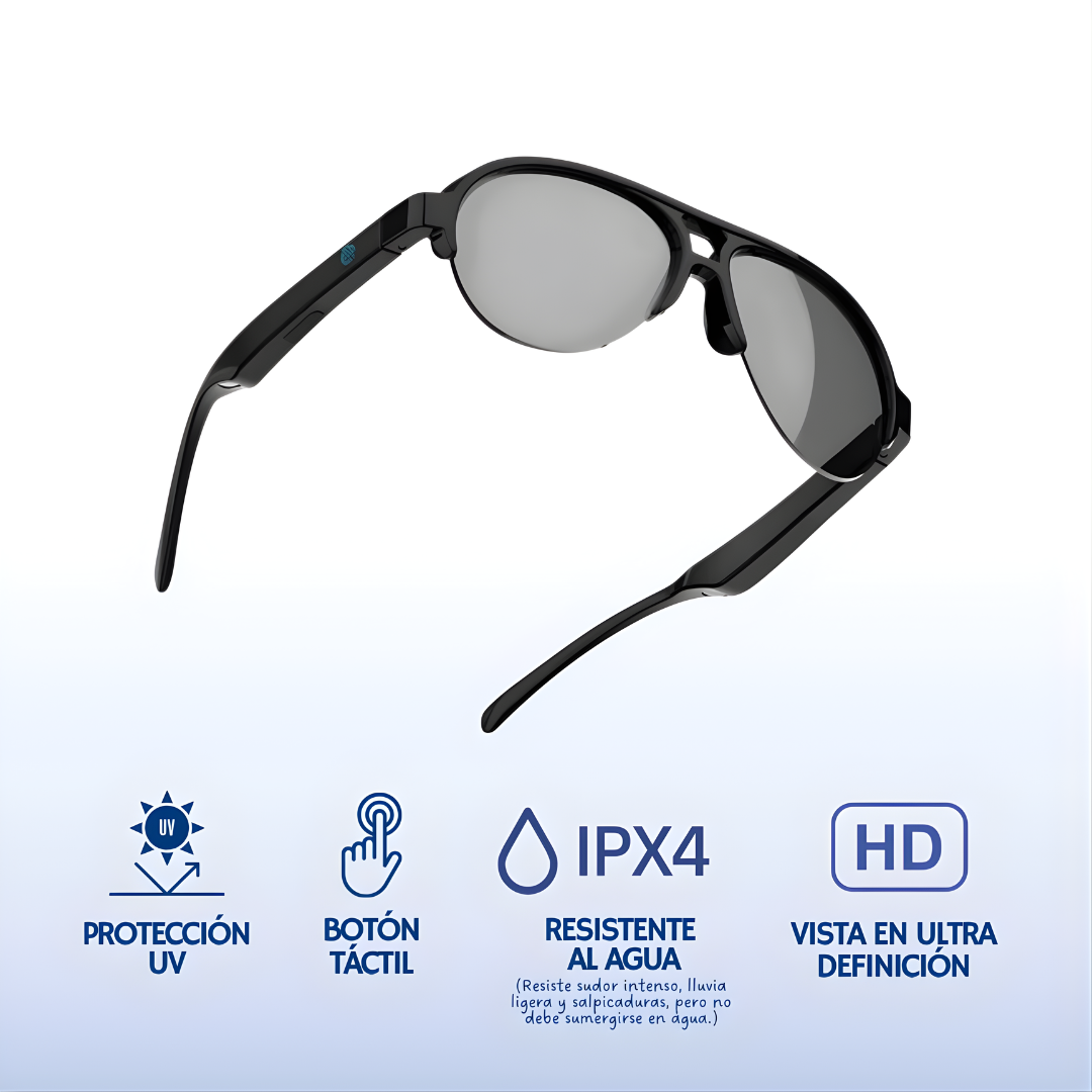 GAFAS AUDIO PRO – Estilo moderno, audio integrado y libertad total sin audífonos