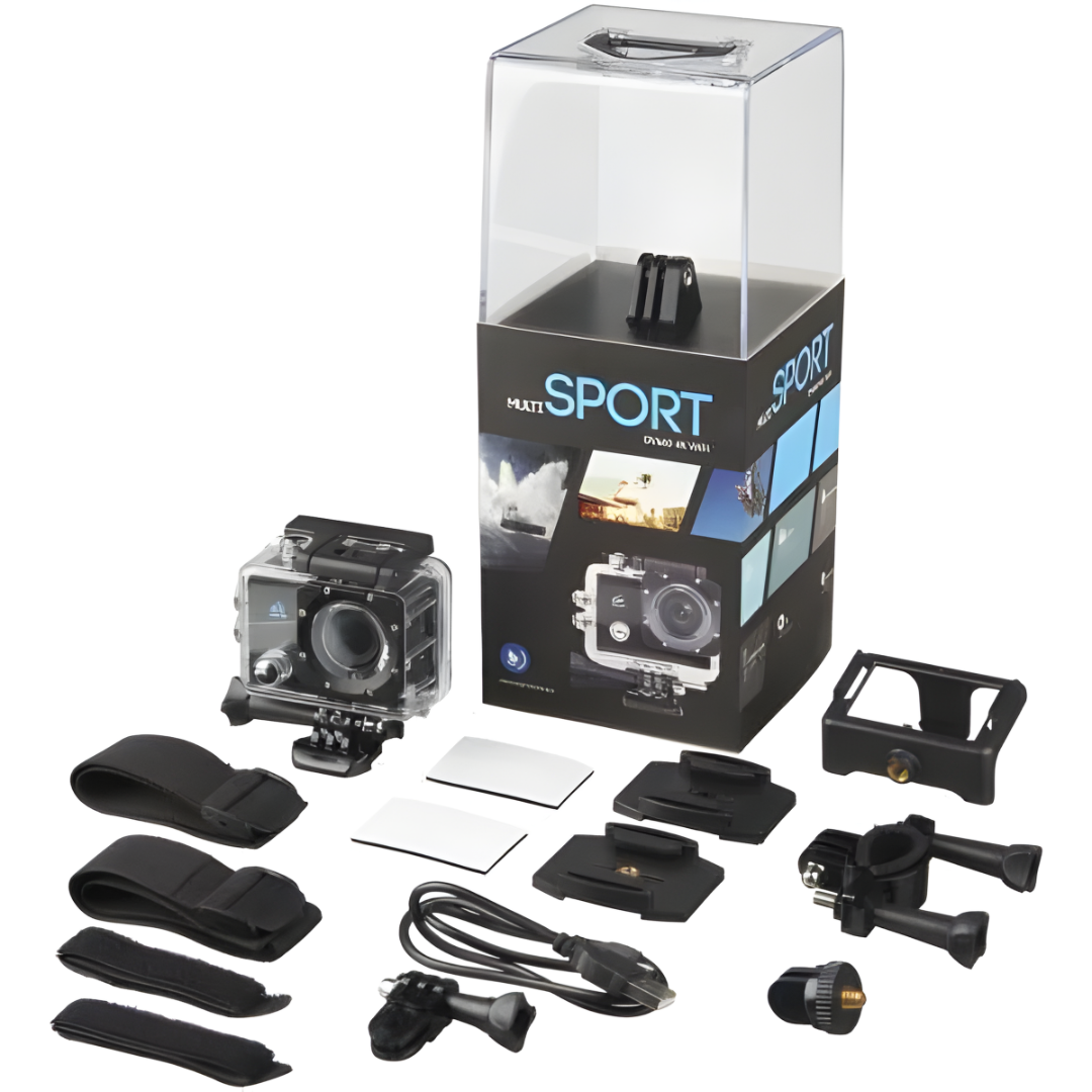 CÁMARA DEPORTIVA TIPO GO PRO SPORT 4K – Graba tus aventuras en alta definición, bajo el agua y en cualquier condición extrema