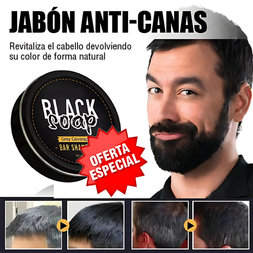 BLACK SOAP CUBRE CANAS – Jabón anticanas natural