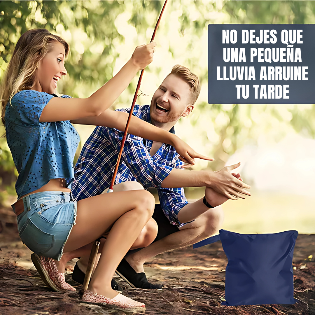 PONCHO IMPERMEABLE REFLECTANTE – Protección total bajo la lluvia, con máxima visibilidad