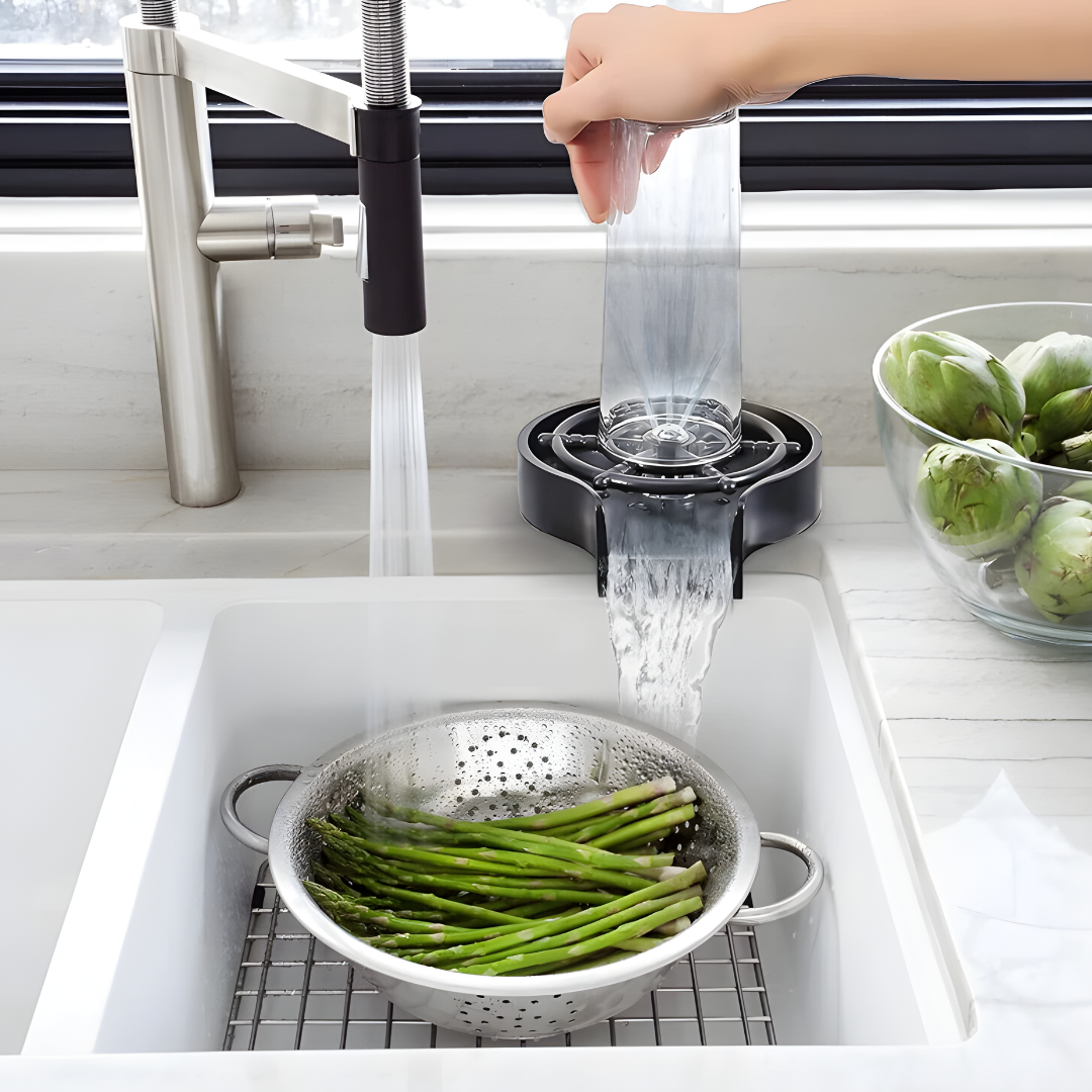 LIMPIADOR AUTOMÁTICO DE VASOS – Limpieza profunda en segundos sin esfuerzo ni desperdicio de agua