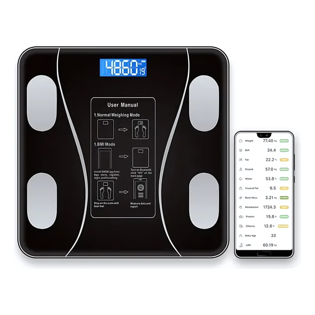 BÁSCULA DIGITAL INALÁMBRICA – Mide tu progreso con precisión y tecnología