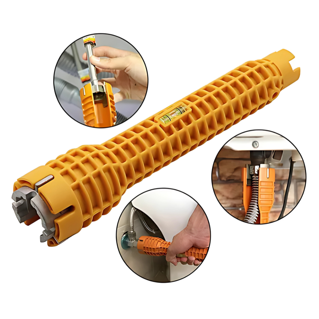 LLAVE DE FONTANERÍA 8 EN 1 – La herramienta versátil para todo fontanero