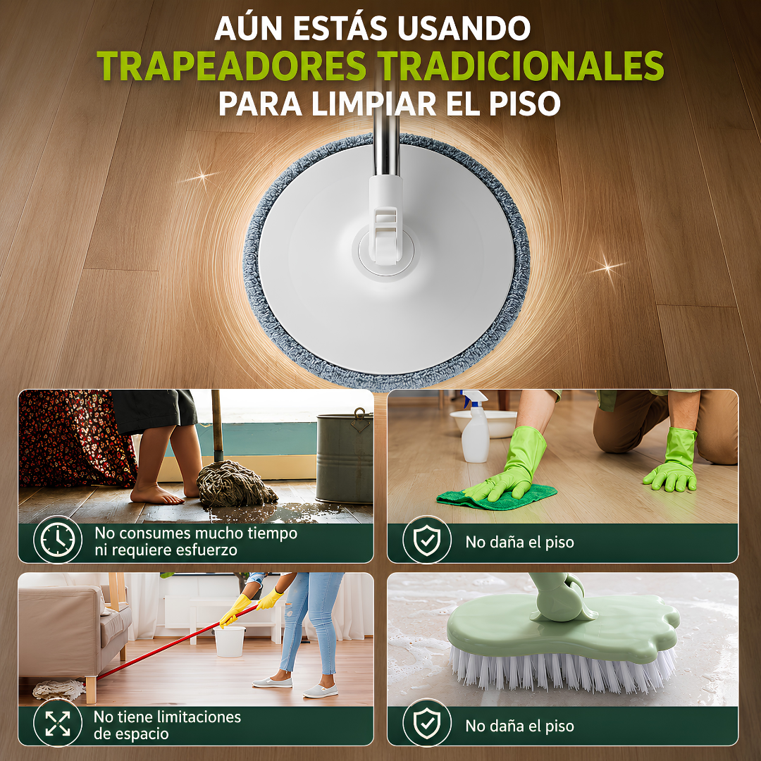 TRAPEADOR PLEGABLE – Limpieza fácil y rápida