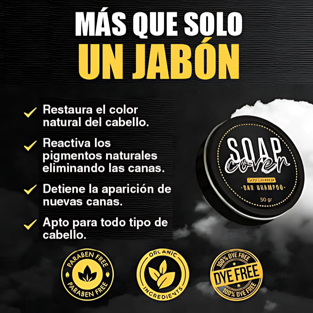 BLACK SOAP CUBRE CANAS – Jabón anticanas natural