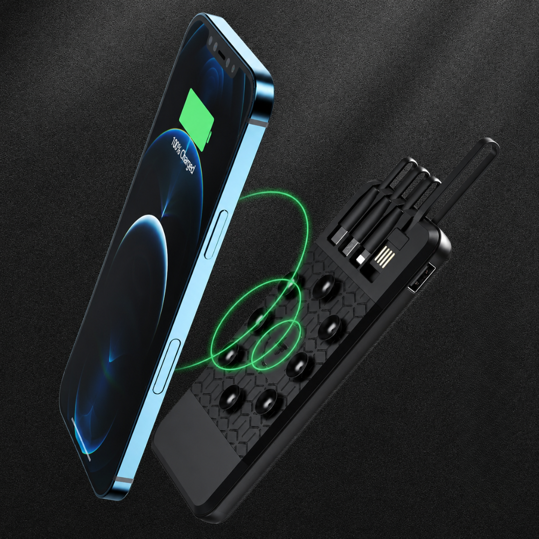 BATERIA DE EMERGENCIA POWER BANK 10000 SAFETY PROTECTION BLANCO - Energía de emergencia para tus dispositivos cuando más la necesitas
