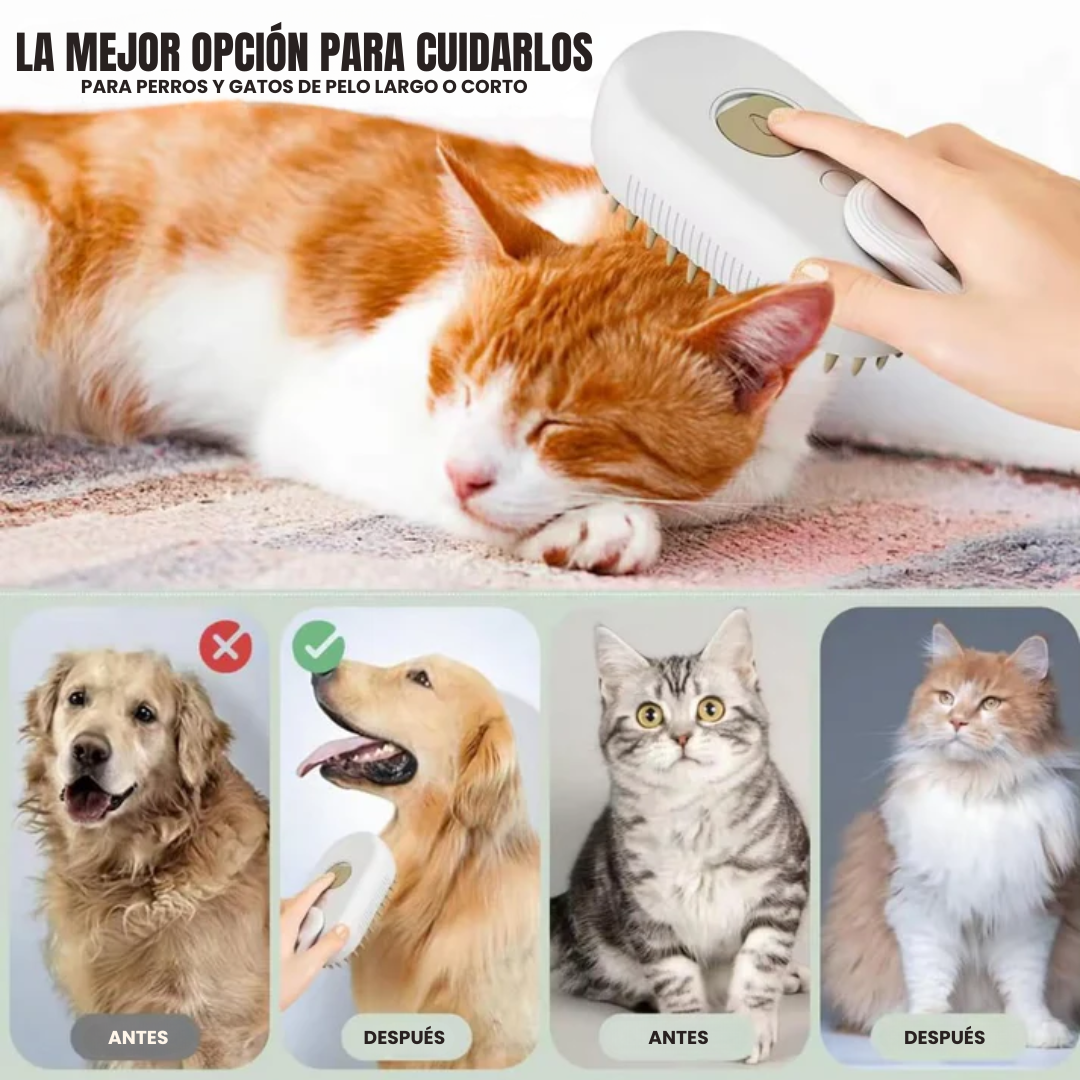 CEPILLO A VAPOR DE MASCOTAS – La revolución del cuidado para tu mascota