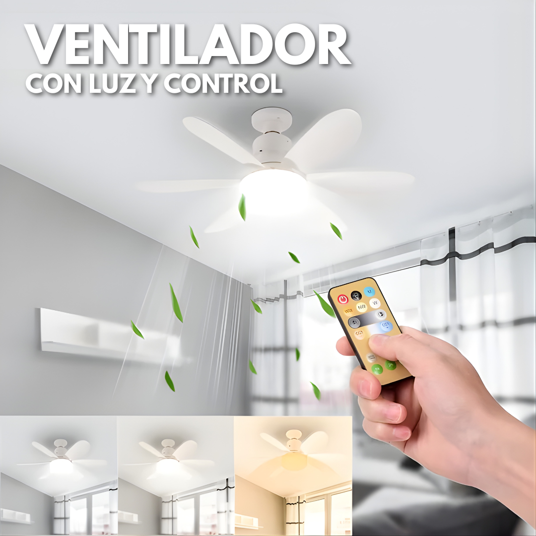 VENTILADOR LED PLEGABLE – Iluminación inteligente, ventilación eficiente y confort en un solo dispositivo