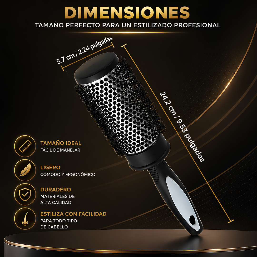 CEPILLO DE PELO PARA BLOWER – Ondas definidas con secador