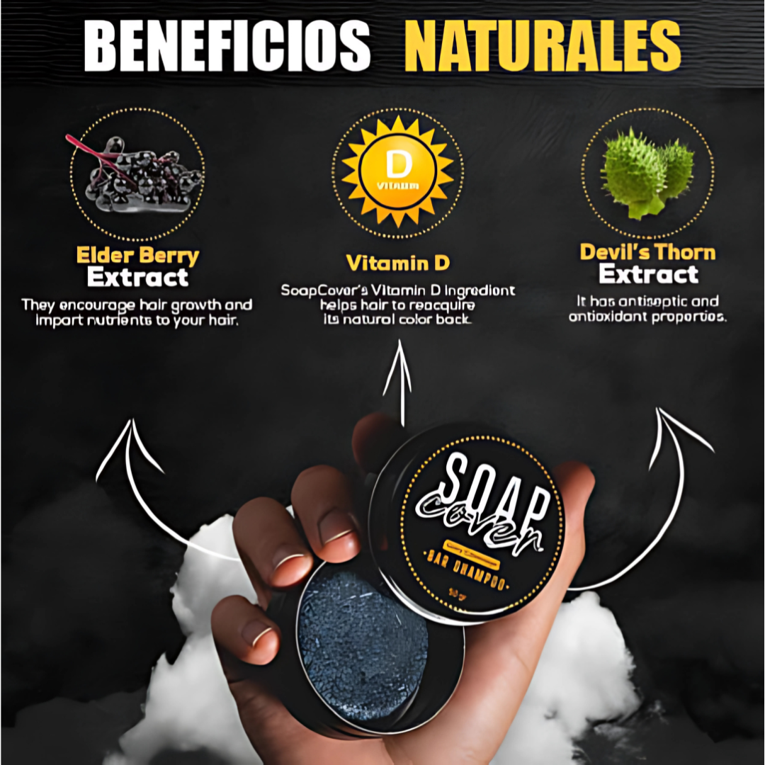 BLACK SOAP CUBRE CANAS – Jabón anticanas natural