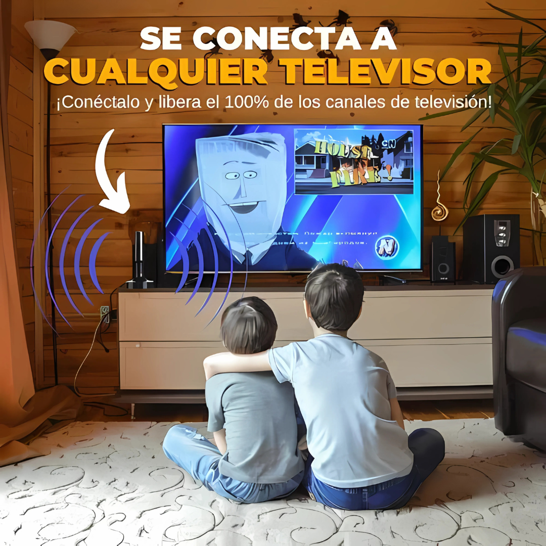 ANTENA TDT - Conéctate a la señal sin complicaciones, sin cuotas mensuales y con máxima calidad.