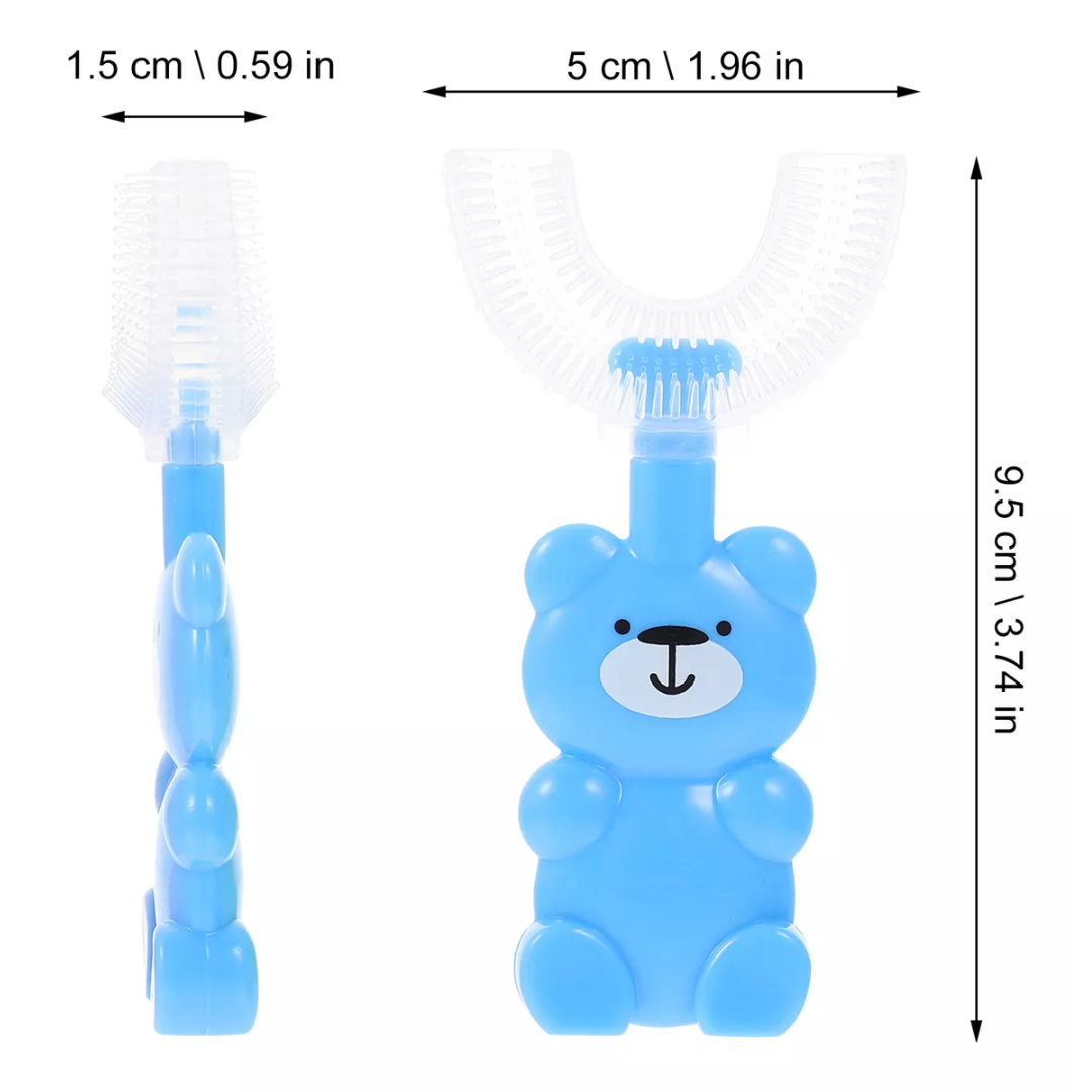 Cepillo para bebés MagicBrush U - Limpieza mágica en cada mordida, sin peleas ni enredos.