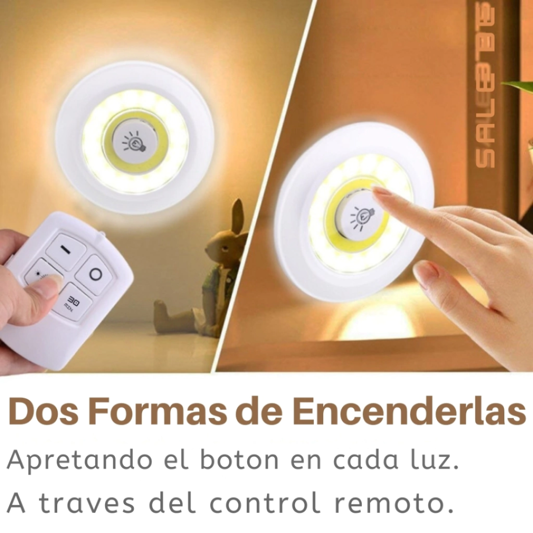 SET DE LUCES LED INALÁMBRICAS - Luz donde la necesites, sin enchufes, sin límites