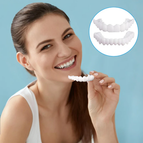 Dientes postizos PerfectDent – Corrige, protege y brilla.