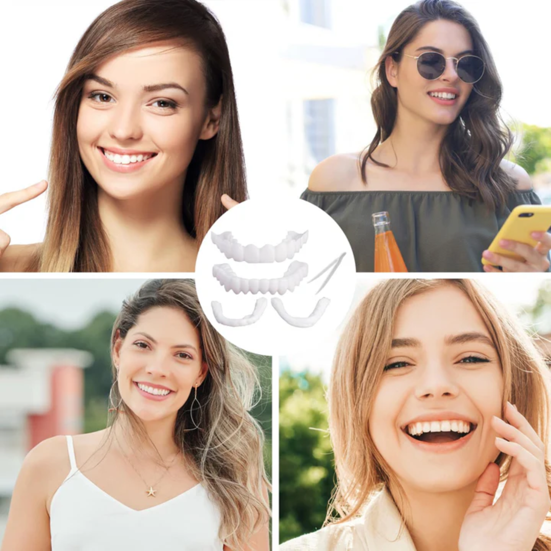 Dientes postizos PerfectDent – Corrige, protege y brilla.