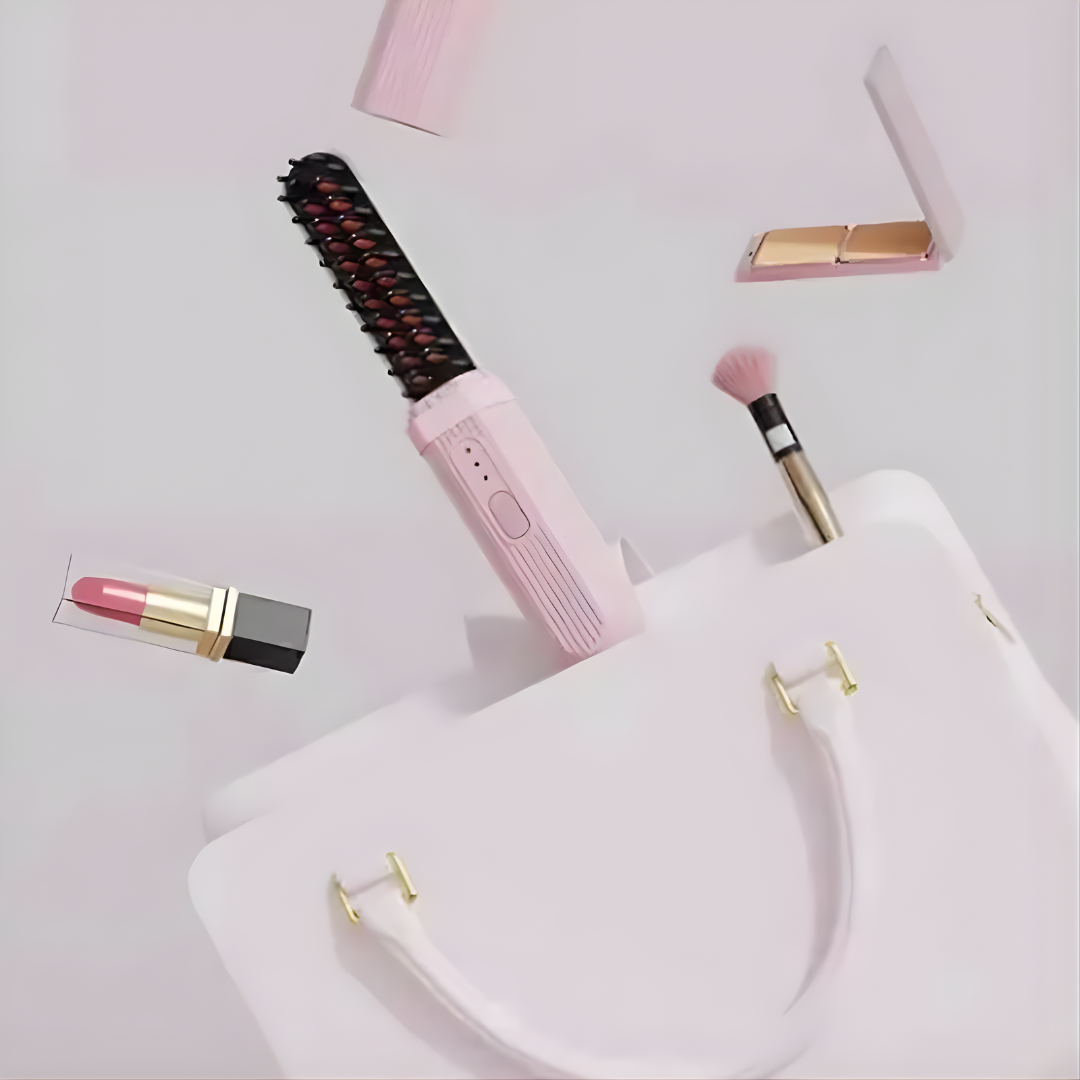 CEPILLO ALISADOR INALÁMBRICO – Cabello liso, control total y libertad sin cables