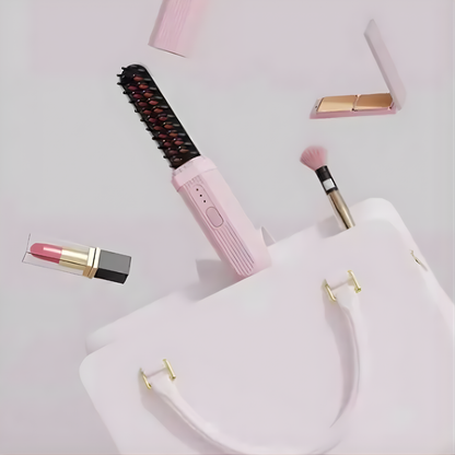 CEPILLO ALISADOR INALÁMBRICO – Cabello liso, control total y libertad sin cables