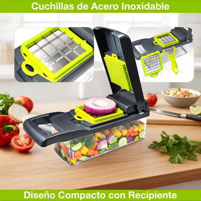 PICADOR Y CORTADOR MULTIFUNCIONAL – Cortes rápidos y cocina práctica
