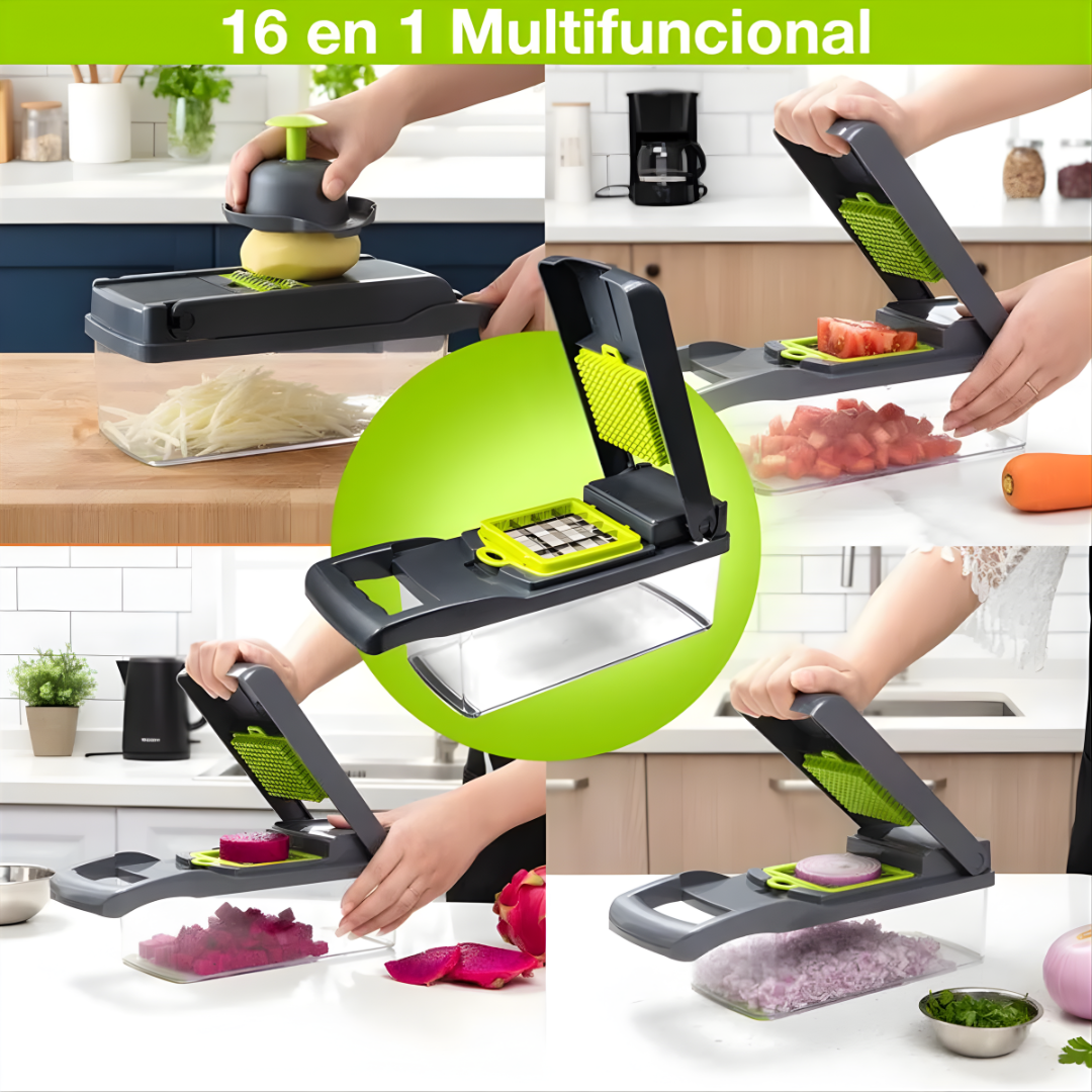 PICADOR Y CORTADOR MULTIFUNCIONAL – Cortes rápidos y cocina práctica