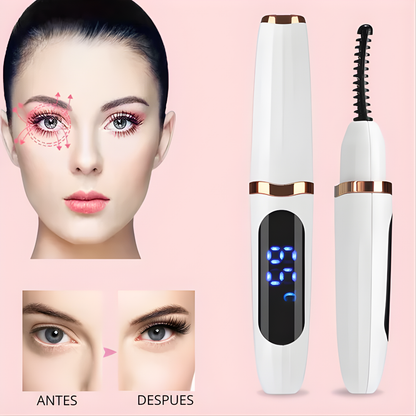 RIZADOR ELÉCTRICO – Curvatura duradera, efecto natural y mirada más definida en minutos