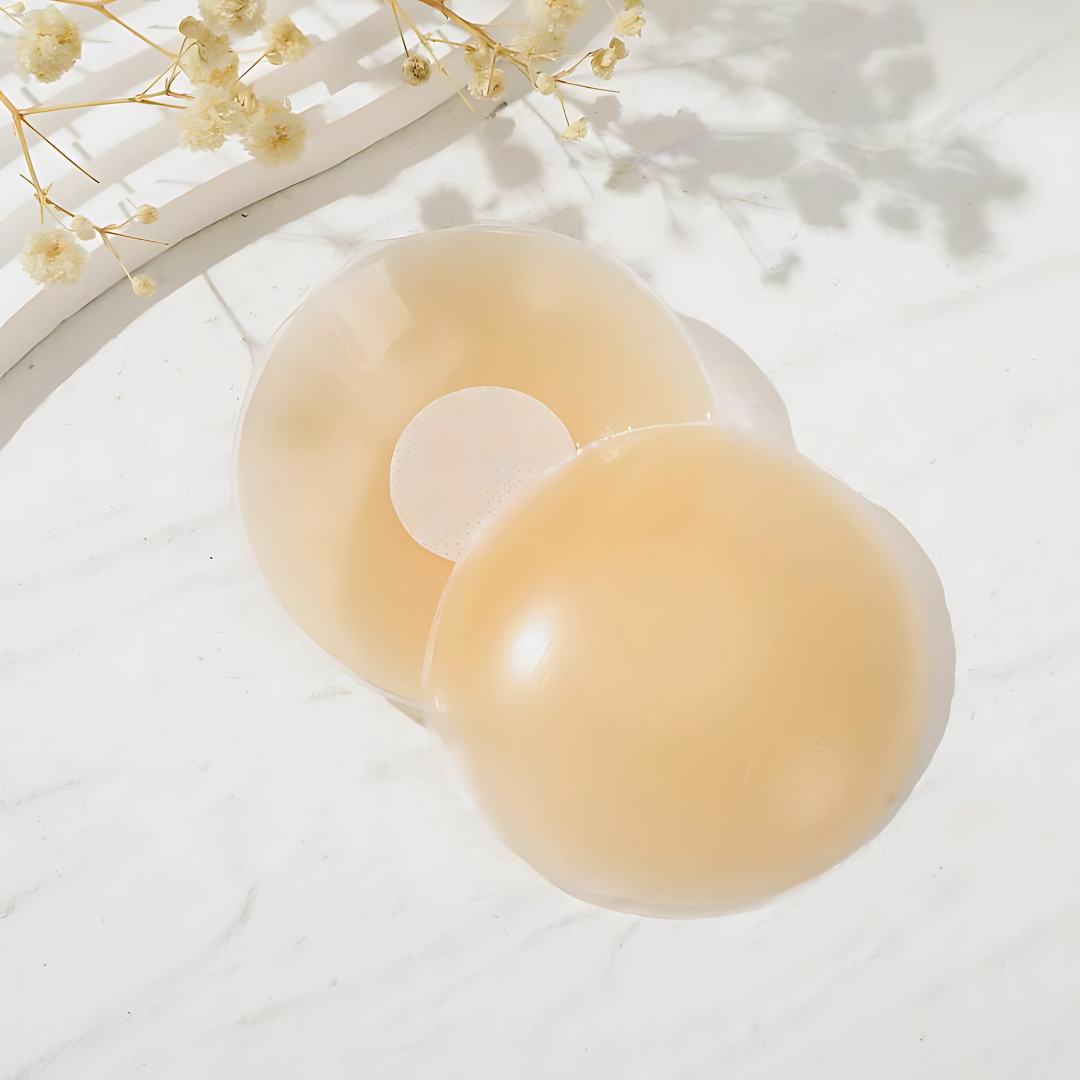 PEZONERAS DE SILICONE AUTOADHESIVAS COLOR BEIGE PARA ESCOTE – Comodidad invisible, seguridad total