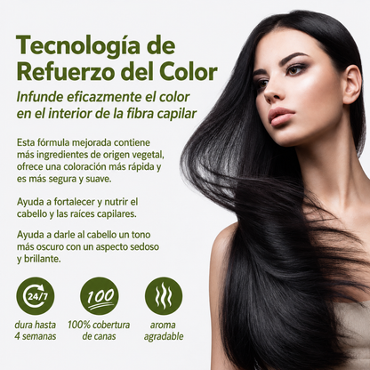 SHAMPOO CUBRE CANAS — Las canas desaparecen en el mismo lavado. Sin tinte, sin espera, sin compromiso.