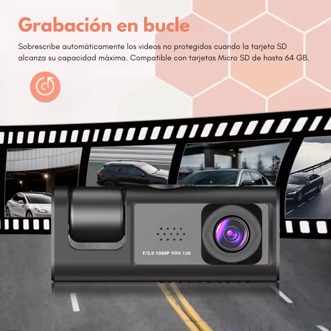 CÁMARA DASH CAM PARA AUTO – Graba, protege y viaja con tranquilidad