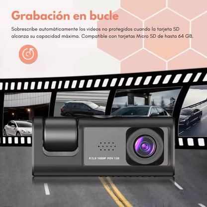 CÁMARA DASH CAM PARA AUTO – Graba, protege y viaja con tranquilidad