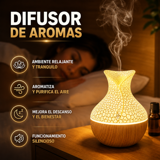 DIFUSOR DE AROMAS – Ambiente fresco y relajante