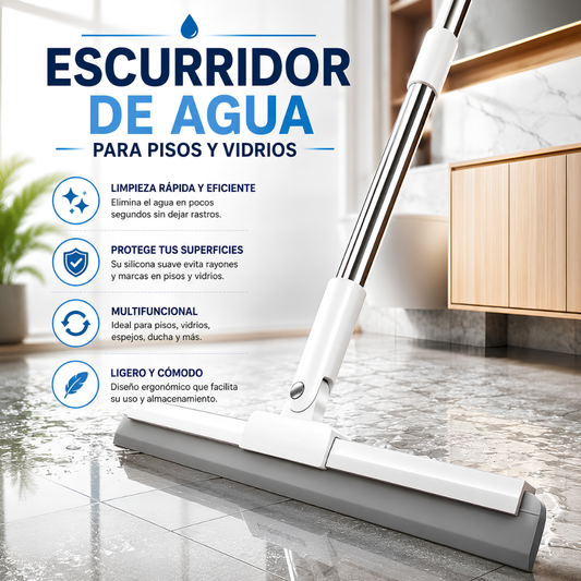 ESCURRIDOR DE AGUA PARA PISOS Y VIDRIOS – Limpieza multifuncional sin esfuerzo