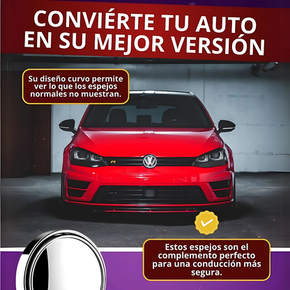 Par de Espejos de Punto Ciego – Visión total, conducción segura