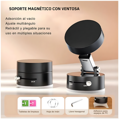 SOPORTE CELULAR CON IMÁN – Sujeción firme, visión cómoda y uso práctico en cualquier lugar