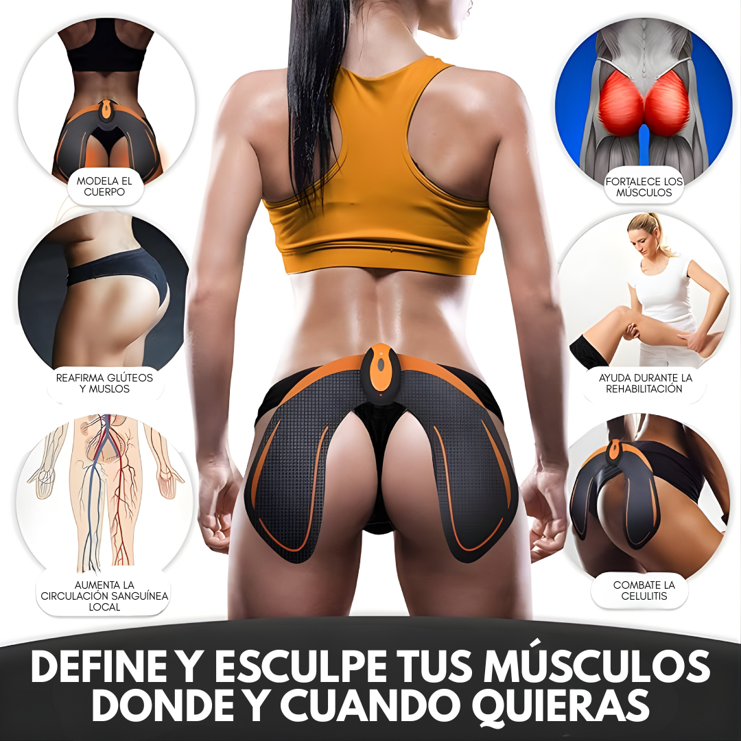 MASAJEADOR TONIFICADOR DE GLÚTEOS – Estimulación inteligente, activación muscular y firmeza visible