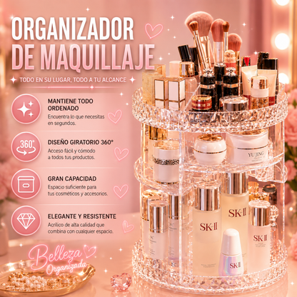 ORGANIZADOR DE MAQUILLAJE – Tu tocador siempre perfecto