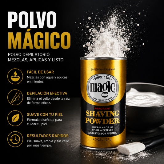 POLVO MÁGICO – Depilación sin cuchilla