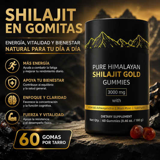 SHILAJIT EN GOMITAS – Energía y vitalidad diaria