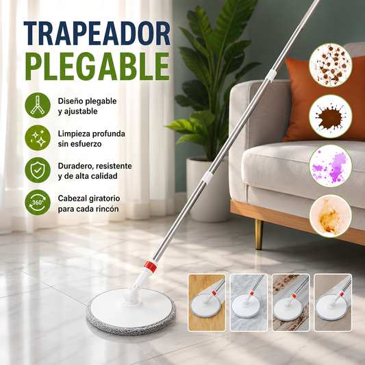 TRAPEADOR PLEGABLE – Limpieza fácil y rápida