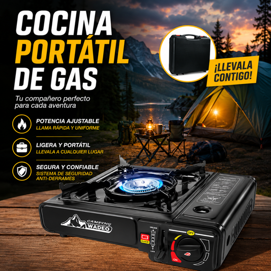 COCINA PORTÁTIL DE GAS – Cocina fácil en campamento