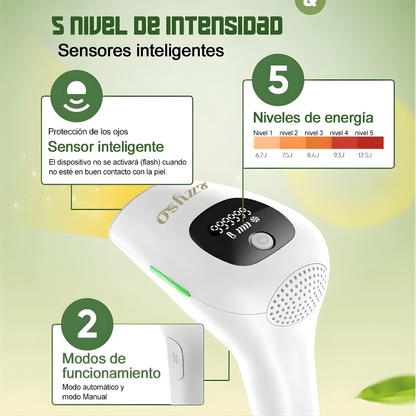 DEPILADORA LASER IPL (LUZ PULSADA INTENSA) – Piel suave y sin vello desde casa, sin dolor ni salones
