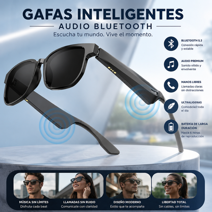 GAFAS DE AUDIO – Escucha tu música y mantente conectado con el mundo al mismo tiempo