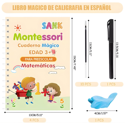 CUADERNO MÁGICO DE APRENDIZAJE – Escritura guiada, práctica divertida y progreso visible desde el primer trazo