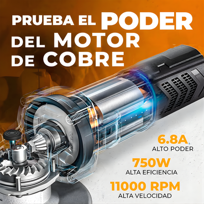 AMOLADORA / ESMERILADORA – Potencia profesional, cortes precisos y control total en cada trabajo