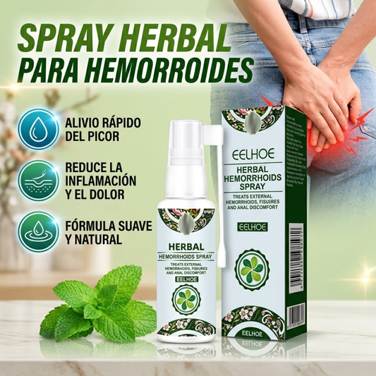SPRAY HERBAL PARA HEMORROIDES ALIVIO NATURAL – Alivio íntimo localizad