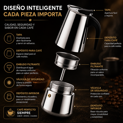 CAFETERA ESPRESSO – Café intenso, aromático y fácil de preparar en casa