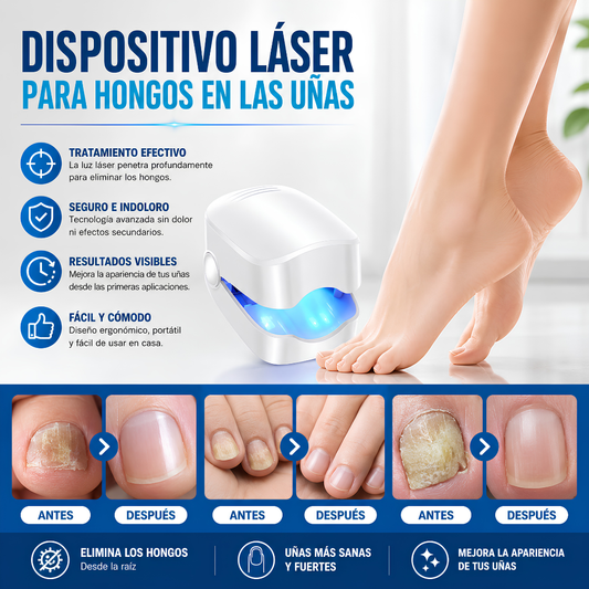 DISPOSITIVO LÁSER PARA HONGOS EN LAS UÑAS – Cuidado progresivo para tus uñas
