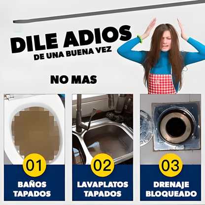POLVO DESTAPADOR DE CAÑERÍAS MÁGICO – Destape potente, elimina obstrucciones y malos olores desde la raíz