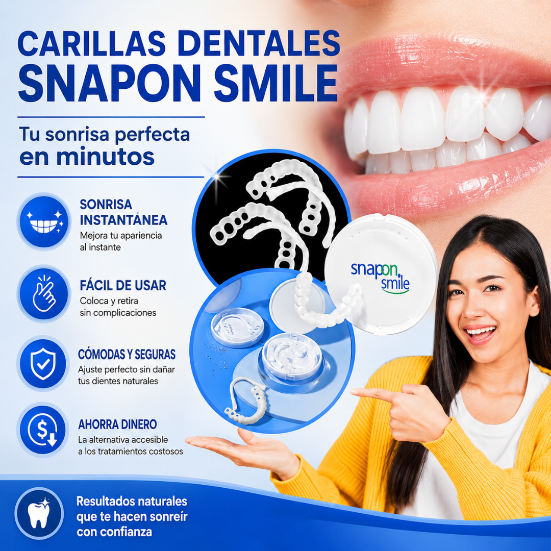 CARILLAS DENTALES SNAPON SMILE – Sonrisa renovada al instante