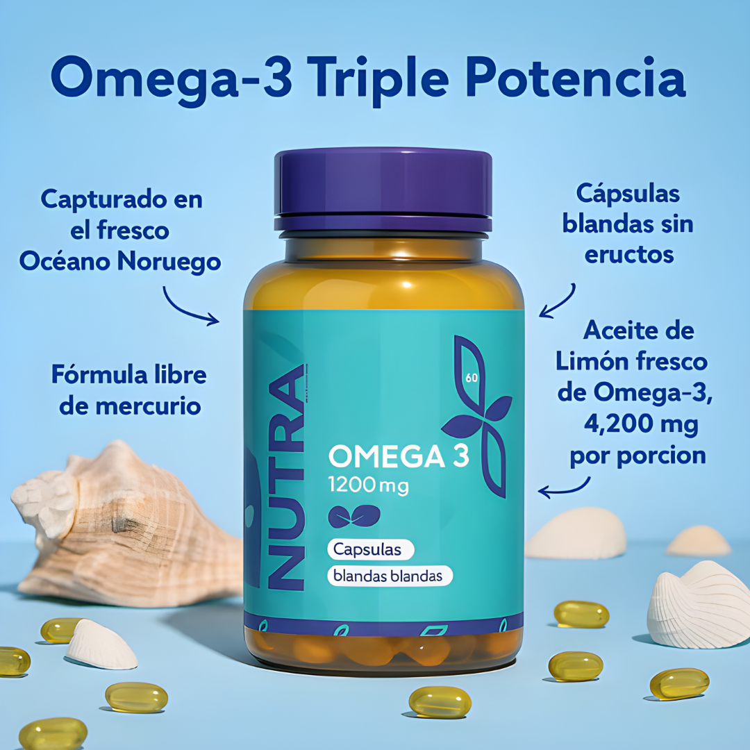 OMEGA 3 (Salud cardiovascular) – Apoyo integral para tu corazón, mente y bienestar diario