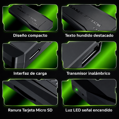 CONSOLA GAME STICK LITE 4K – Miles de clásicos en un solo dispositivo, conecta y juega en segundos